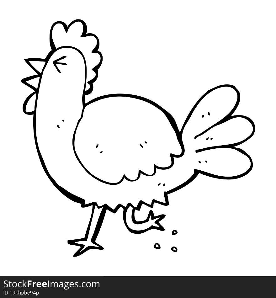 Cartoon Rooster