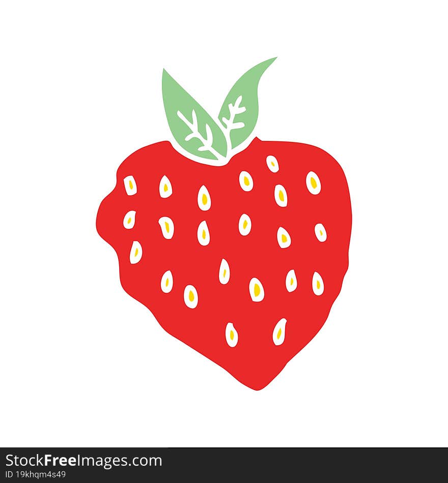 cartoon doodle strawberry