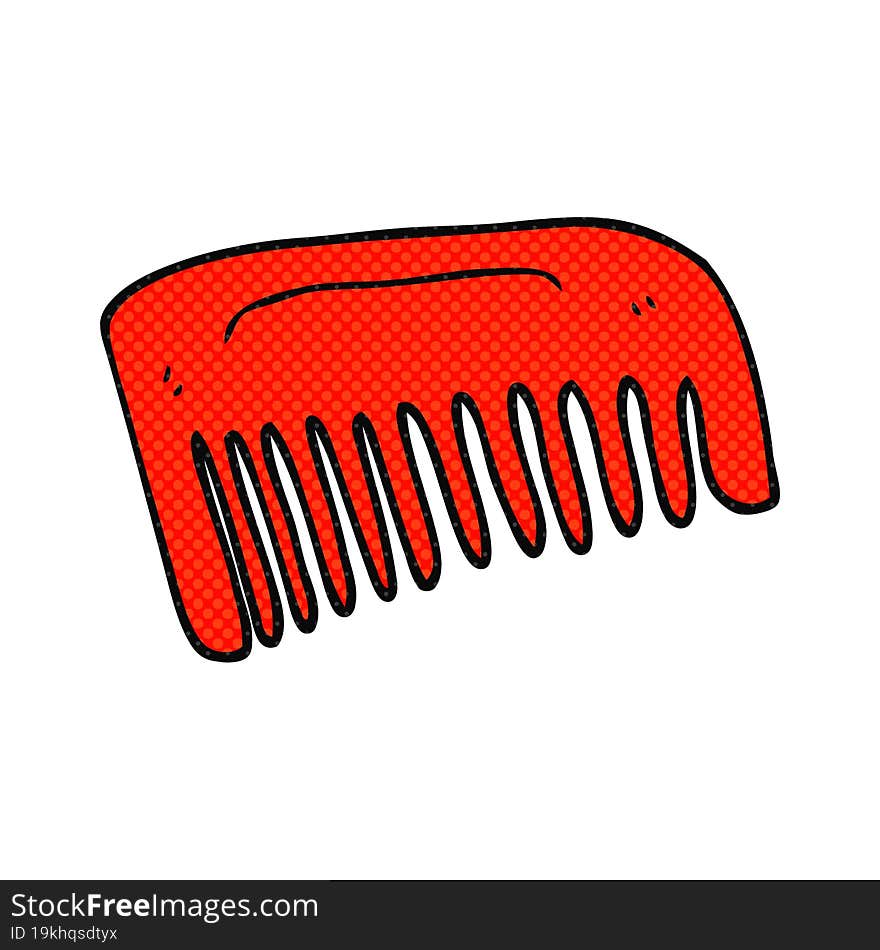 cartoon comb