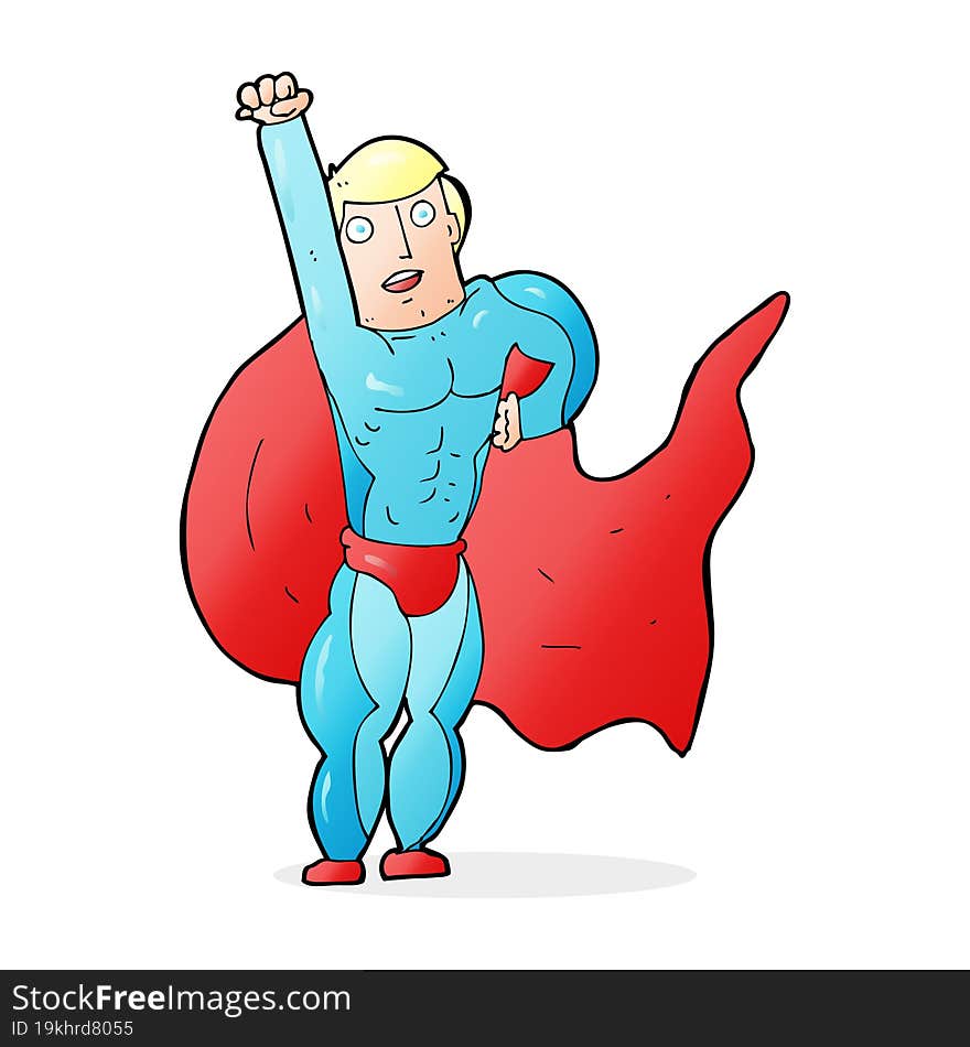 cartoon superhero