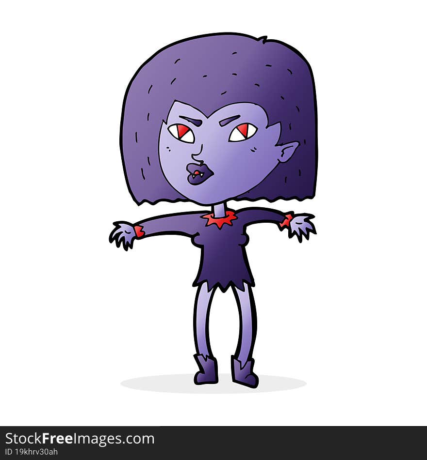 cartoon vampire girl