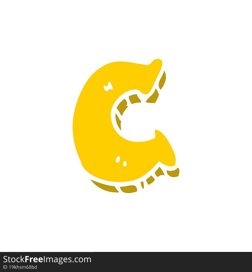 cartoon doodle letter c