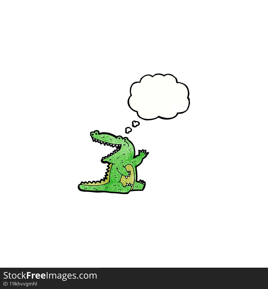 friendly crocodile cartoon