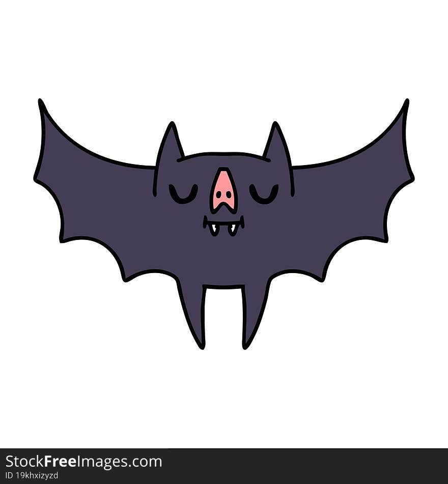 cartoon of a spooky cute halloween bat. cartoon of a spooky cute halloween bat