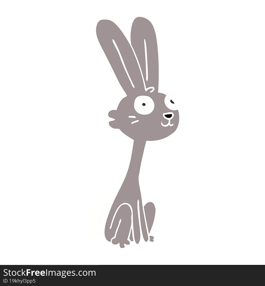 cartoon doodle rabbit