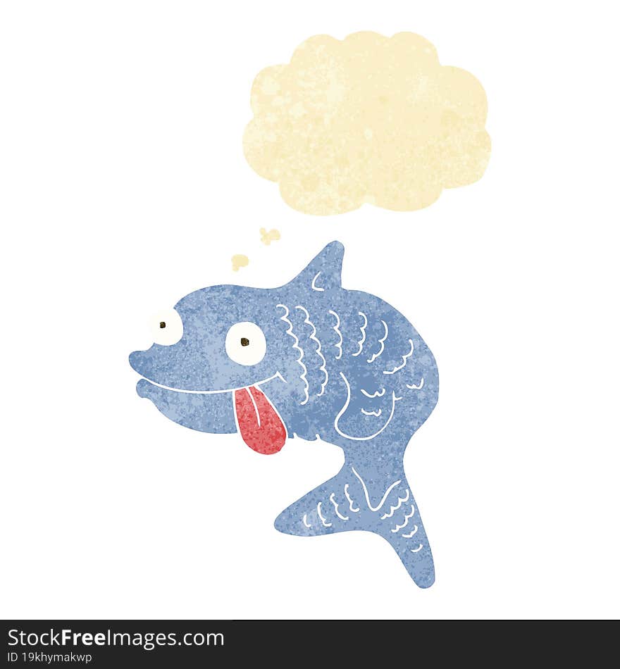 Cartoon Fish With Thought Bubble