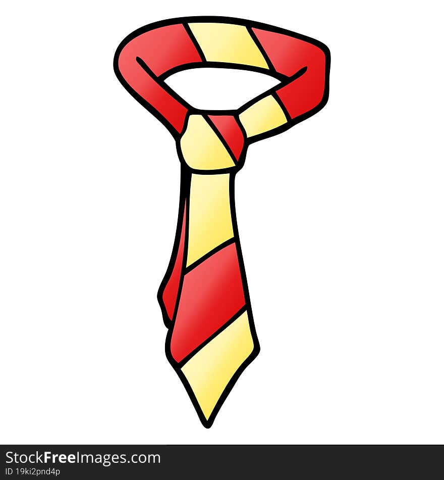 cartoon doodle office tie