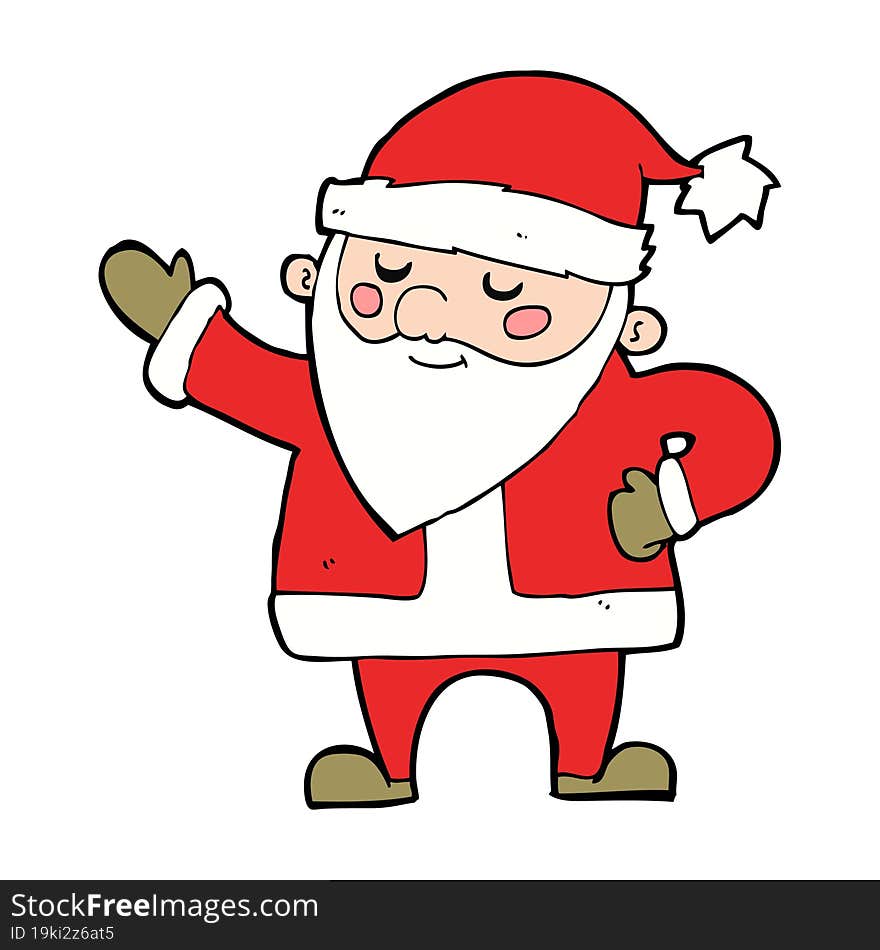 cartoon santa claus