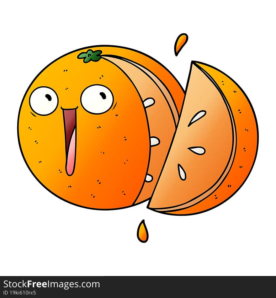 crazy cartoon orange. crazy cartoon orange