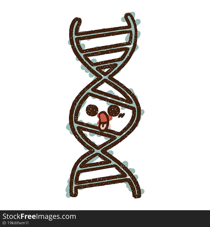 DNA Chalk Drawing