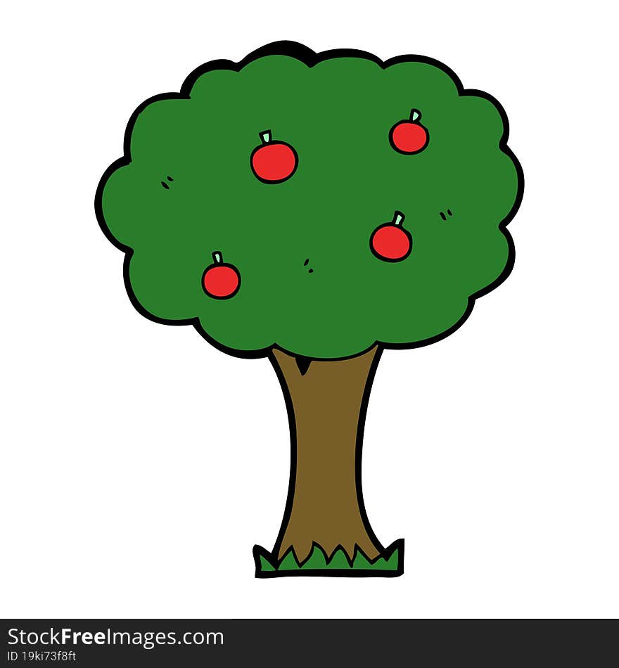 Cartoon Apple Tree