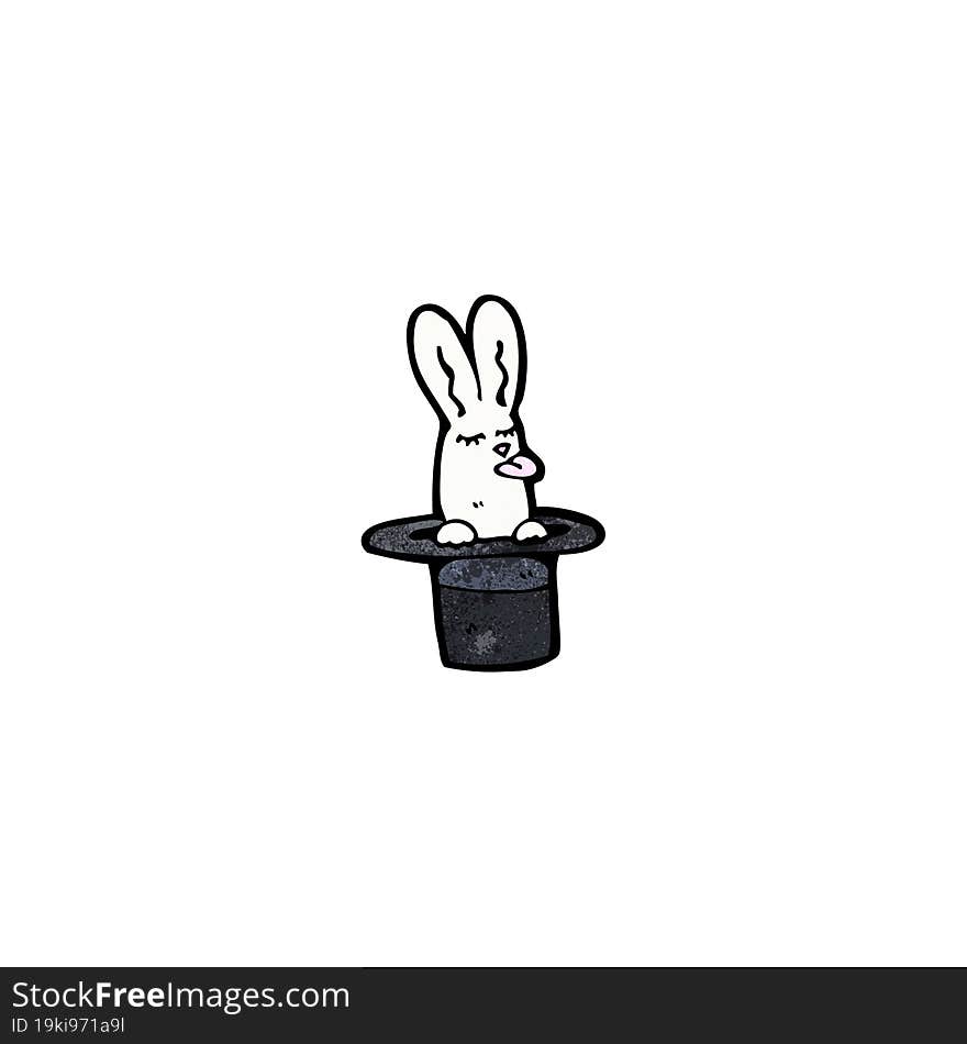 Cartoon Rabbit In Top Hat