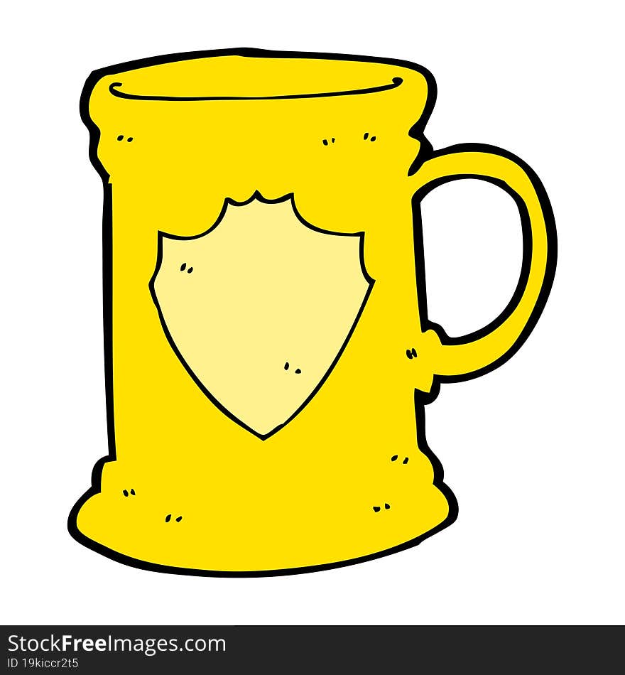 cartoon old tankard