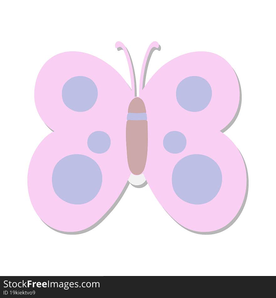 cute large butterfly sticker