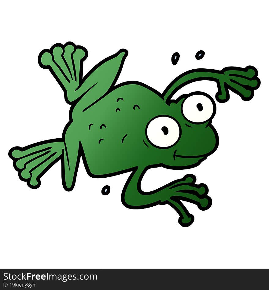 cartoon frog. cartoon frog