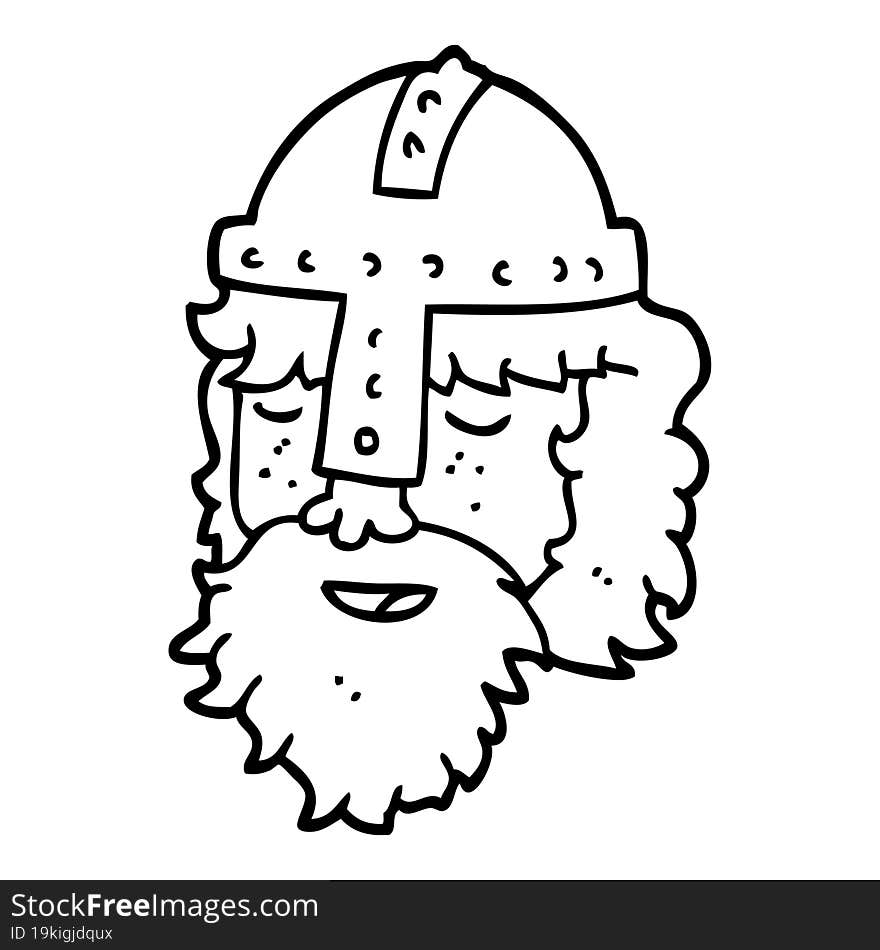 cartoon viking face