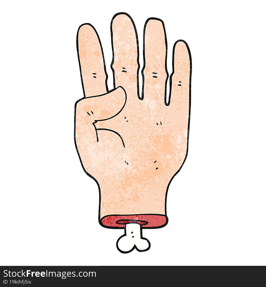 Textured Cartoon Hand