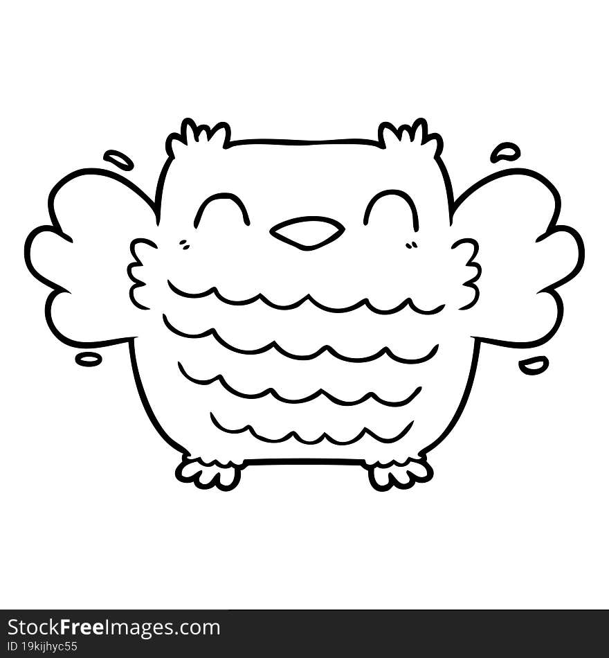 cartoon owl. cartoon owl