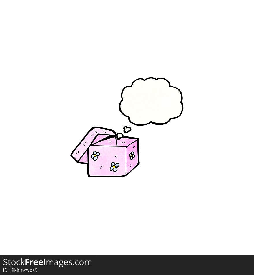 cartoon empty gift box