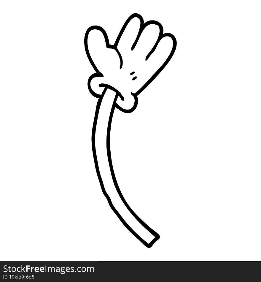 Line Drawing Cartoon Hand Gestures