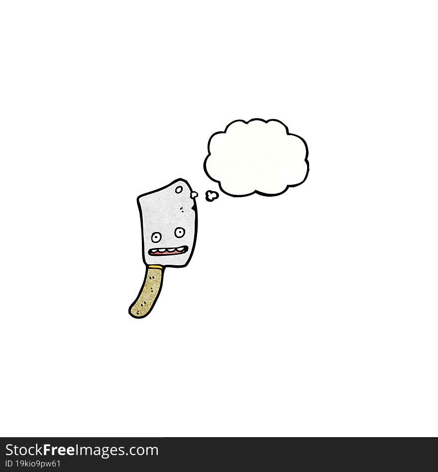 meat cleaver cartoon character