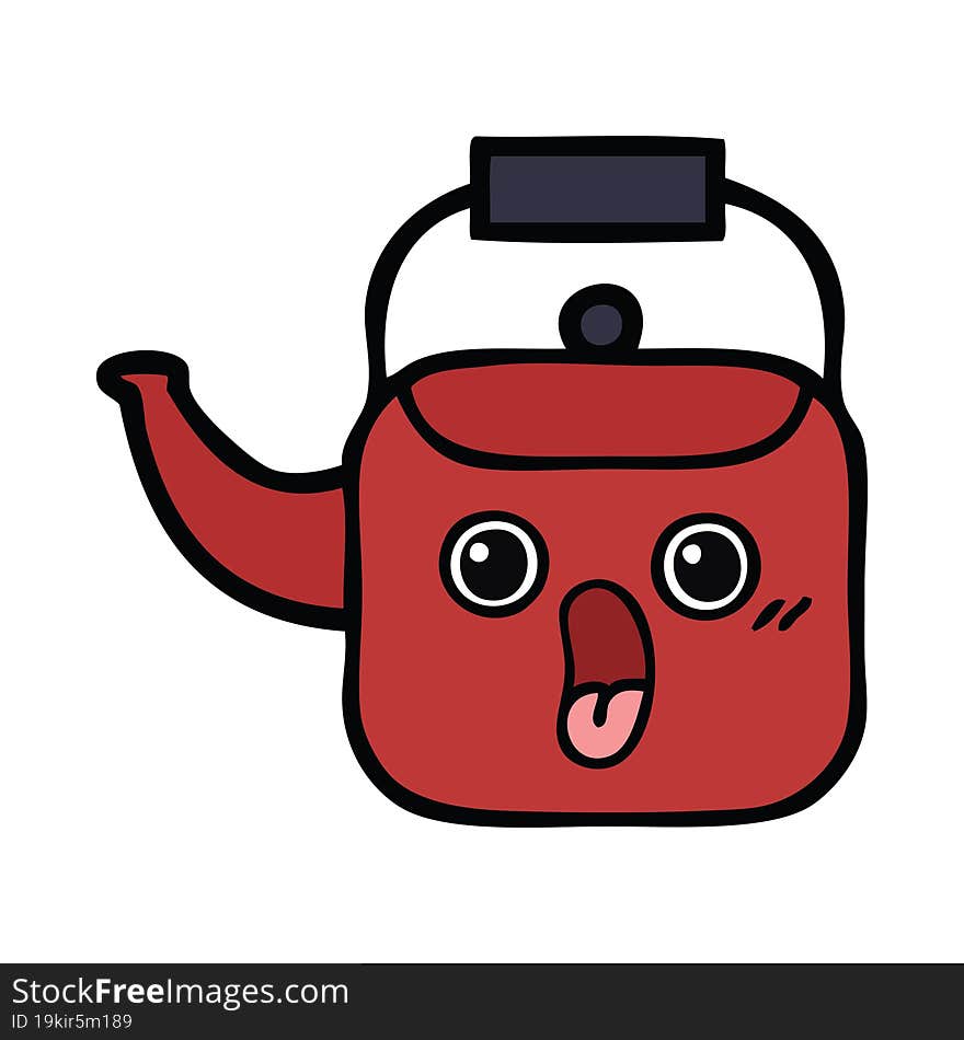 cute cartoon kettle