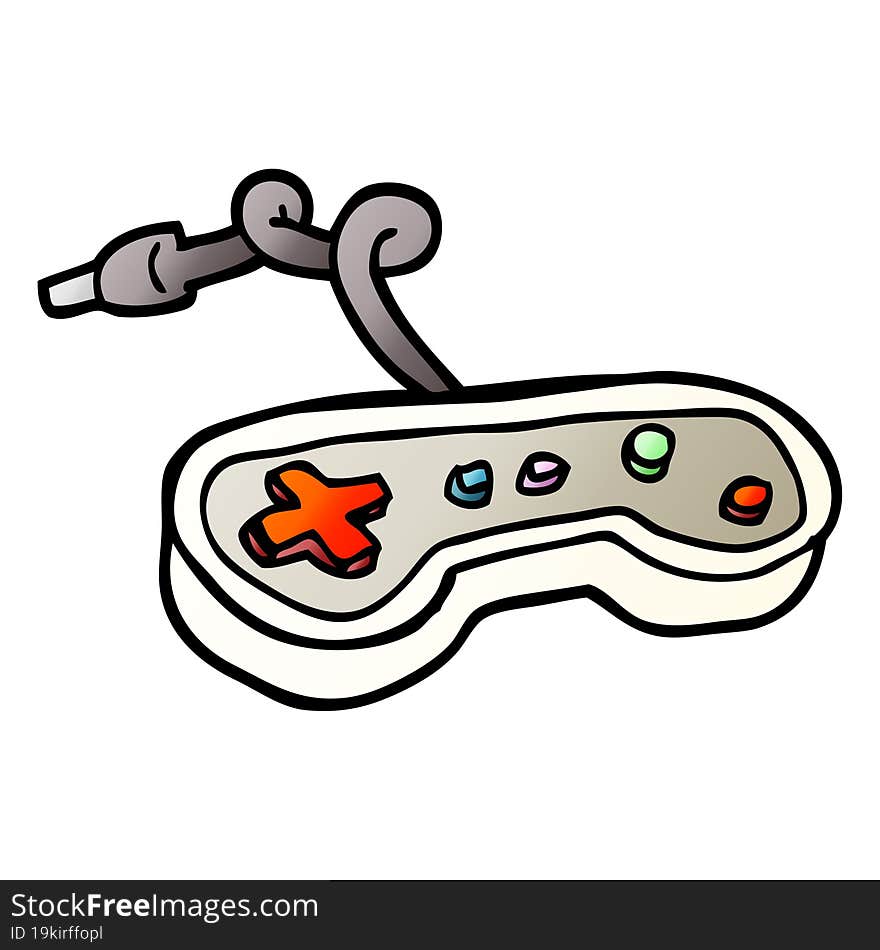 vector gradient illustration cartoon games controller