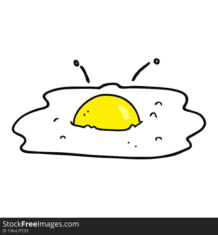 Cartoon Fried Egg