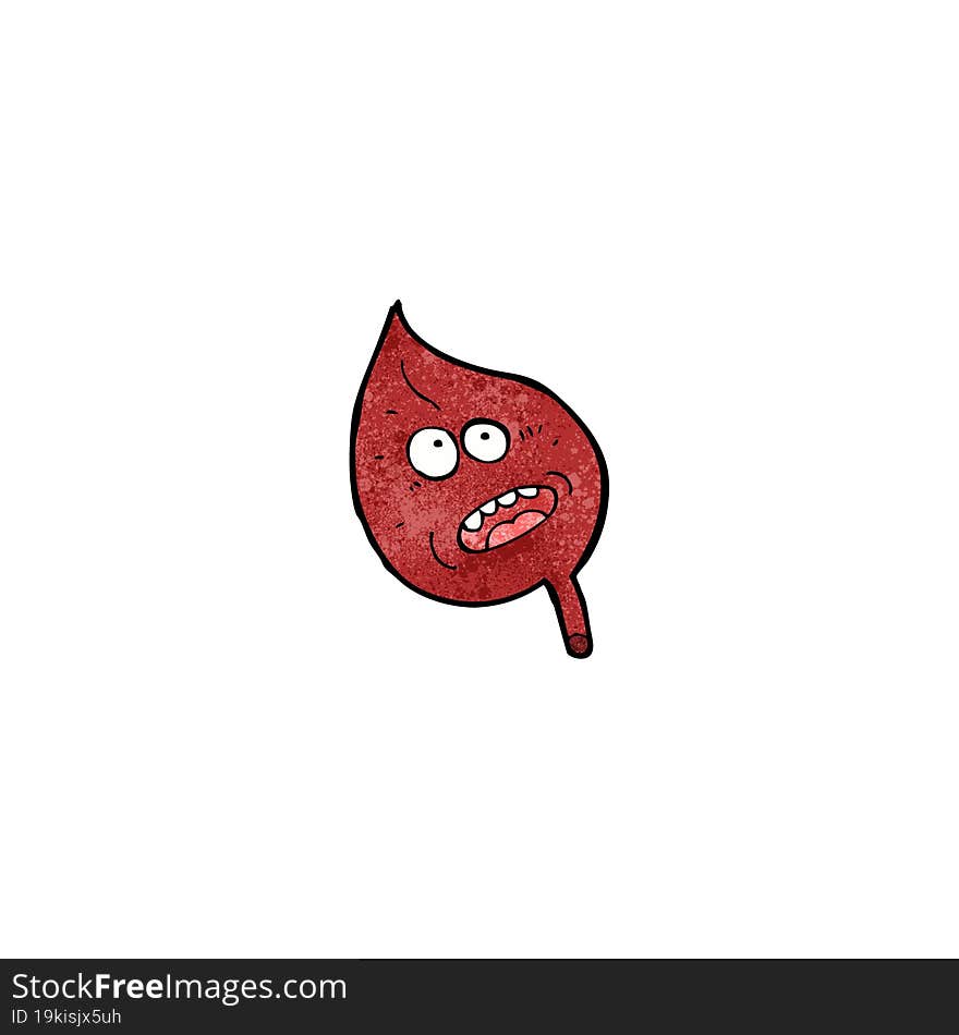 red leaf cartoon character