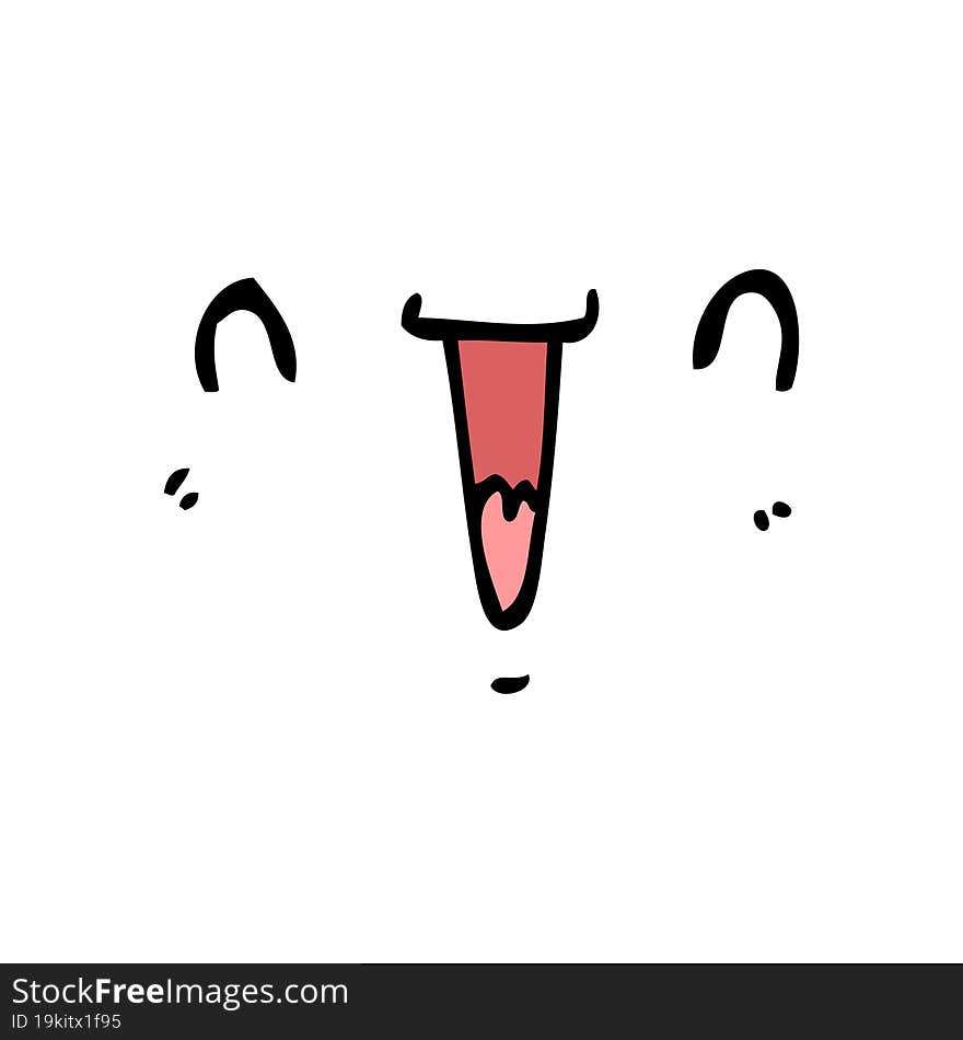 Cute Happy Cartoon Face