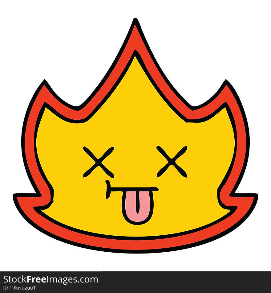 Cute Cartoon Fire