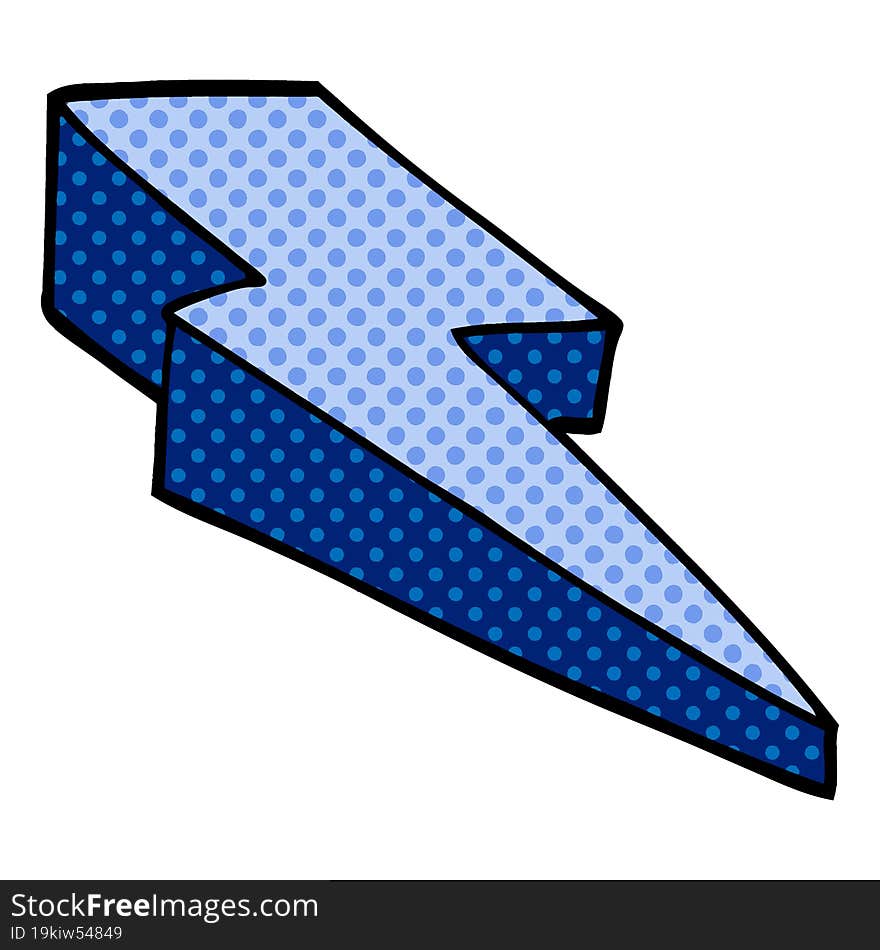 cartoon doodle decorative lightning bolt