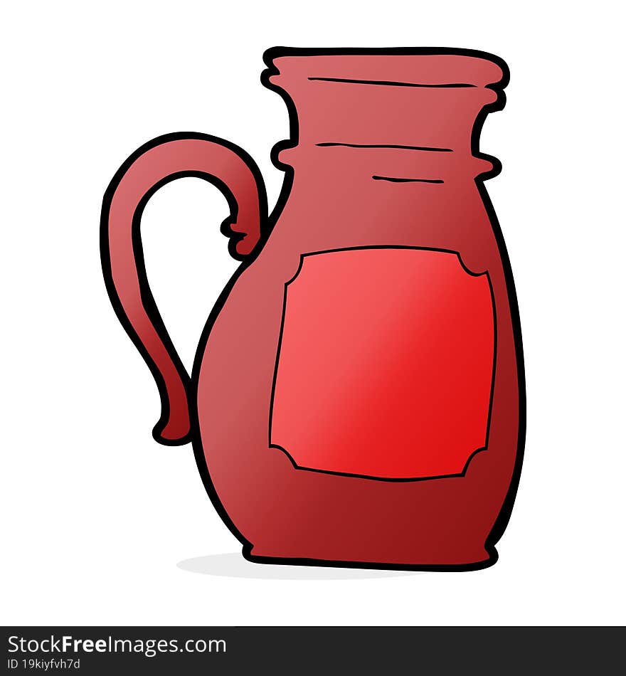 cartoon jug