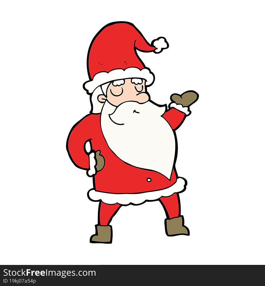 cartoon santa claus