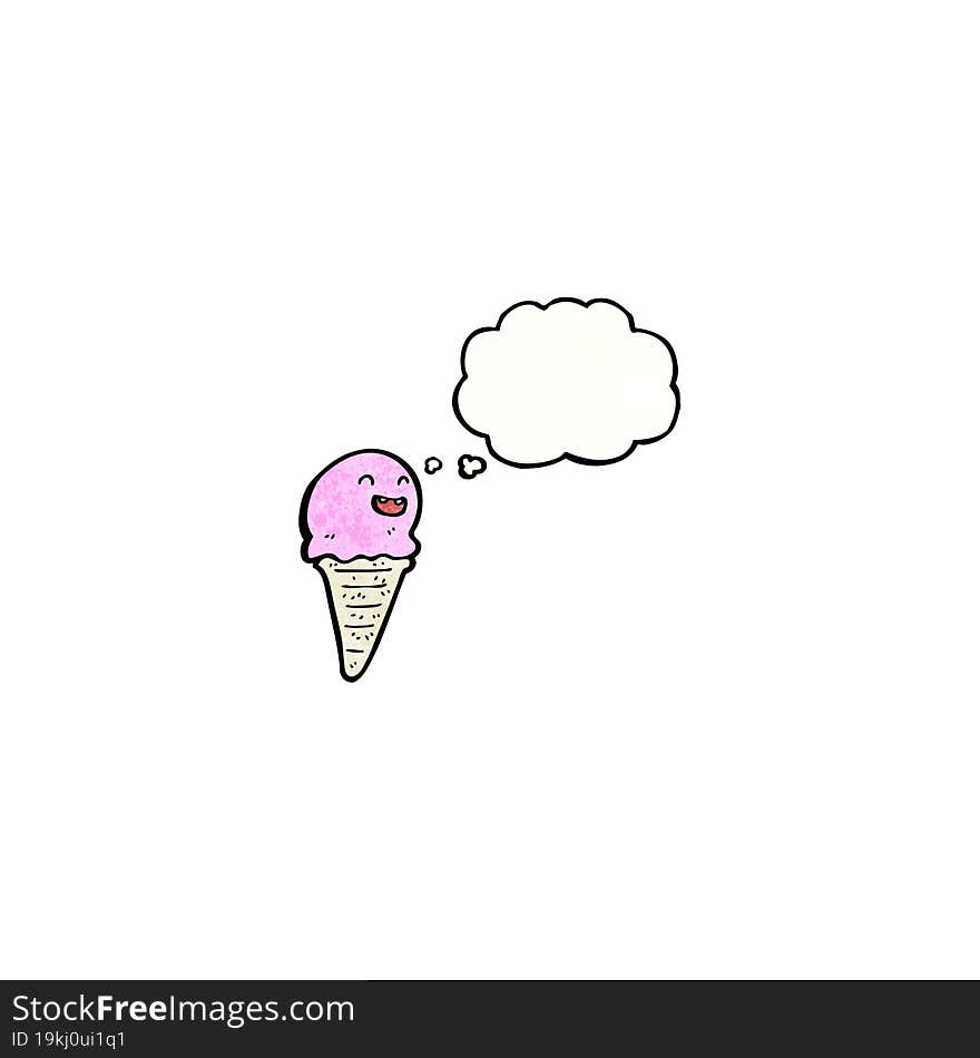 cartoon ice cream cone