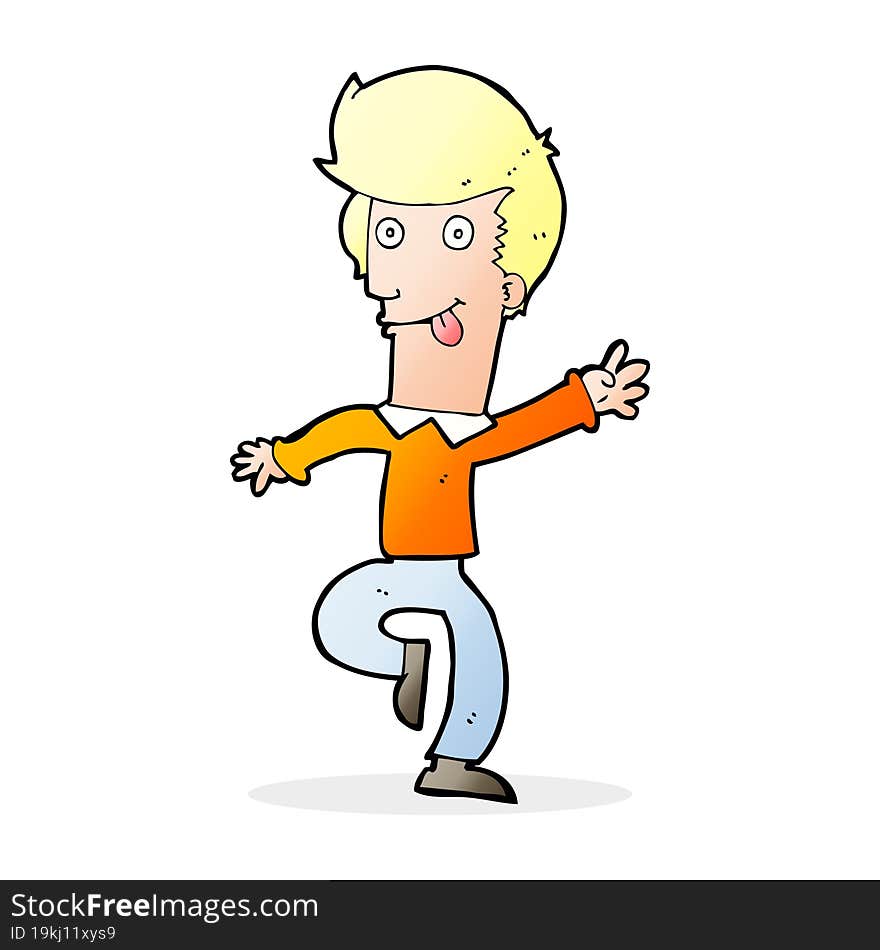 Cartoon Man Dancing