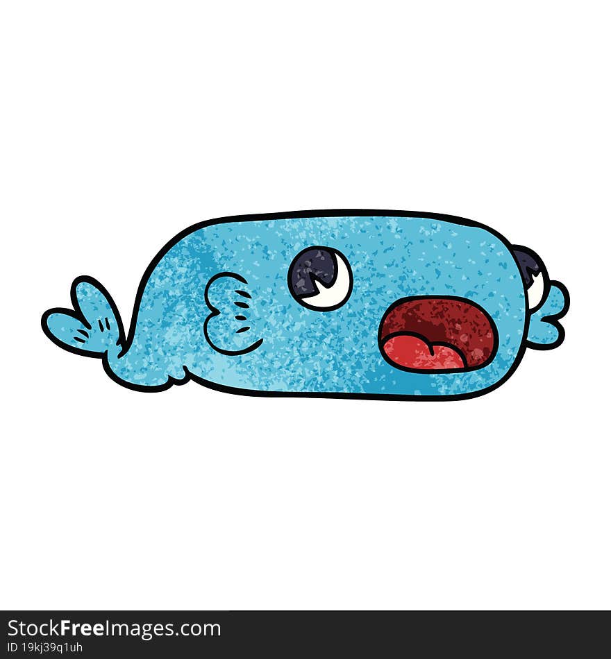 cartoon doodle of a fish