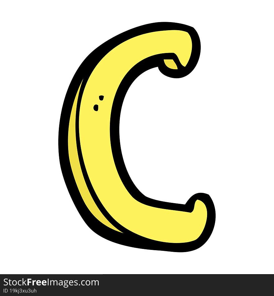 Cartoon Letter C