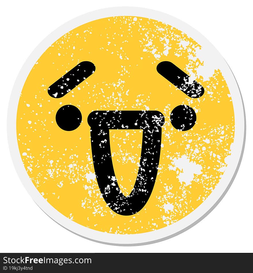 Happy Laughing Face Circle