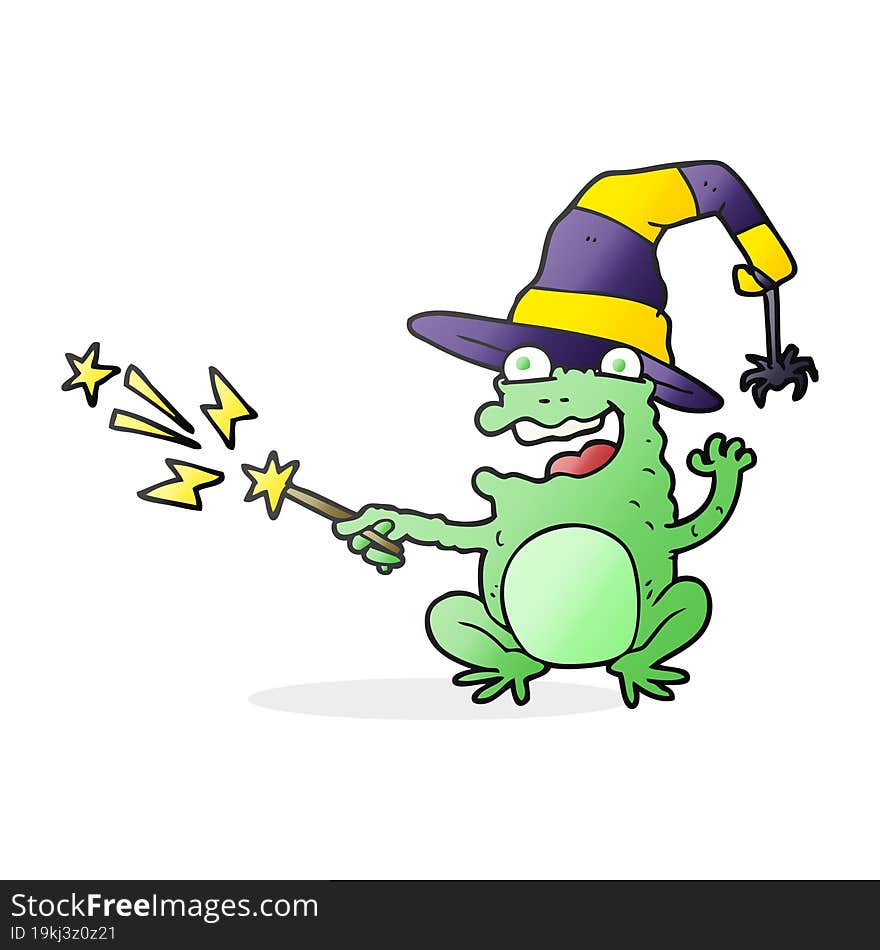 cartoon toad casting spell