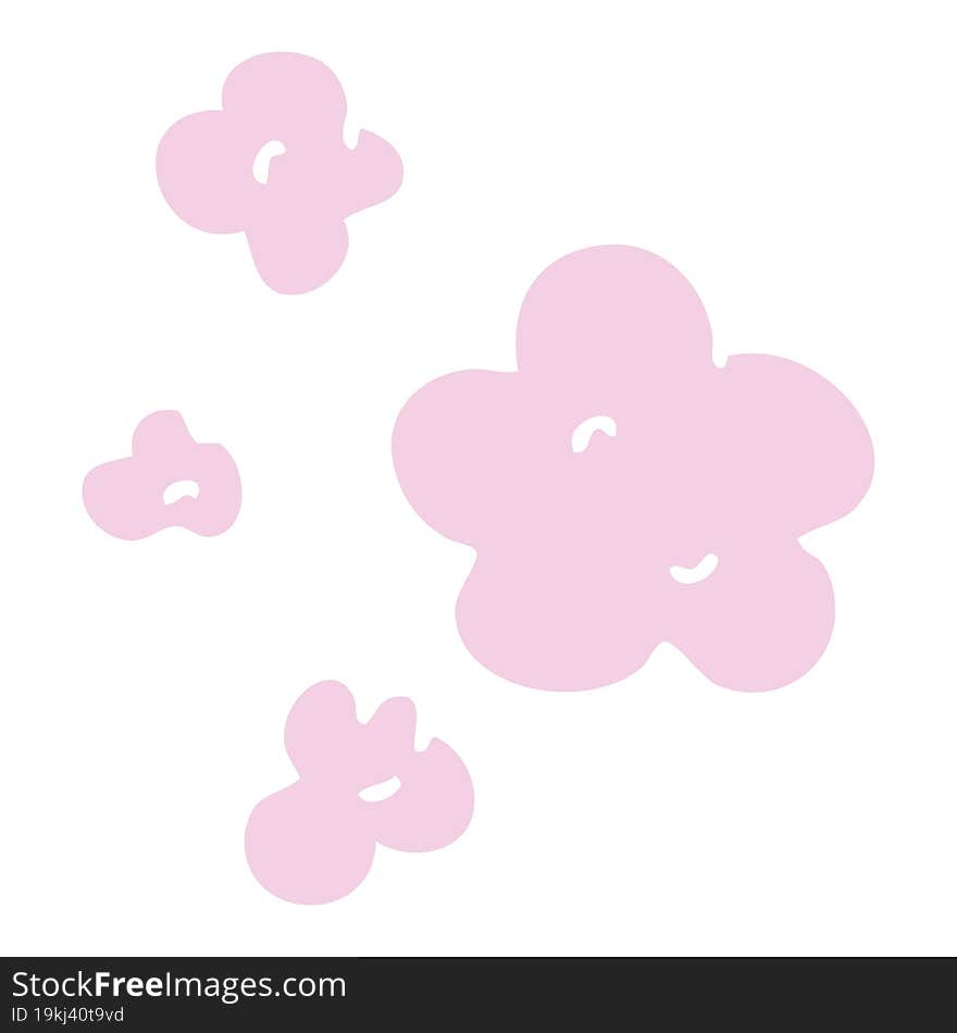 Quirky Hand Drawn Cartoon Clouds