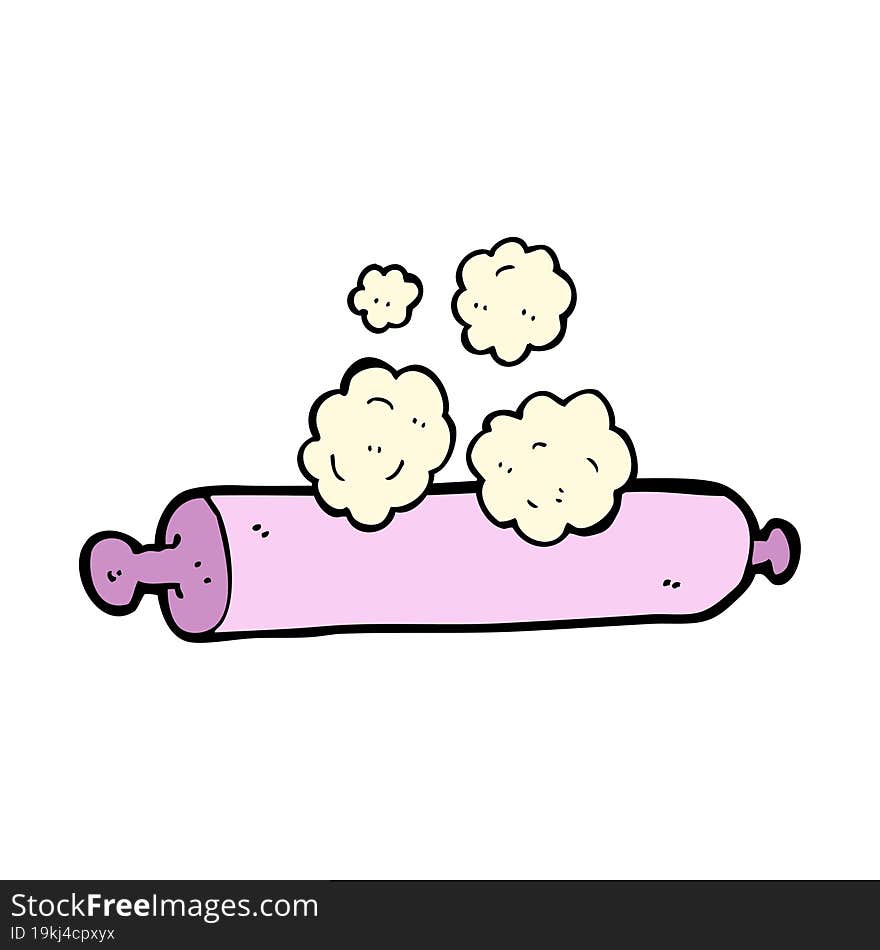 cartoon rolling pin