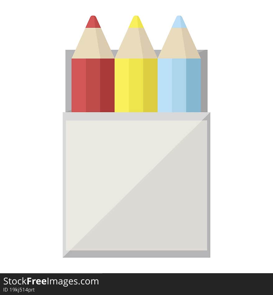 pack of coloring pencils graphic icon