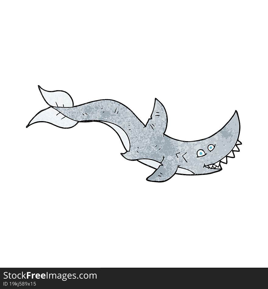 textured cartoon shark