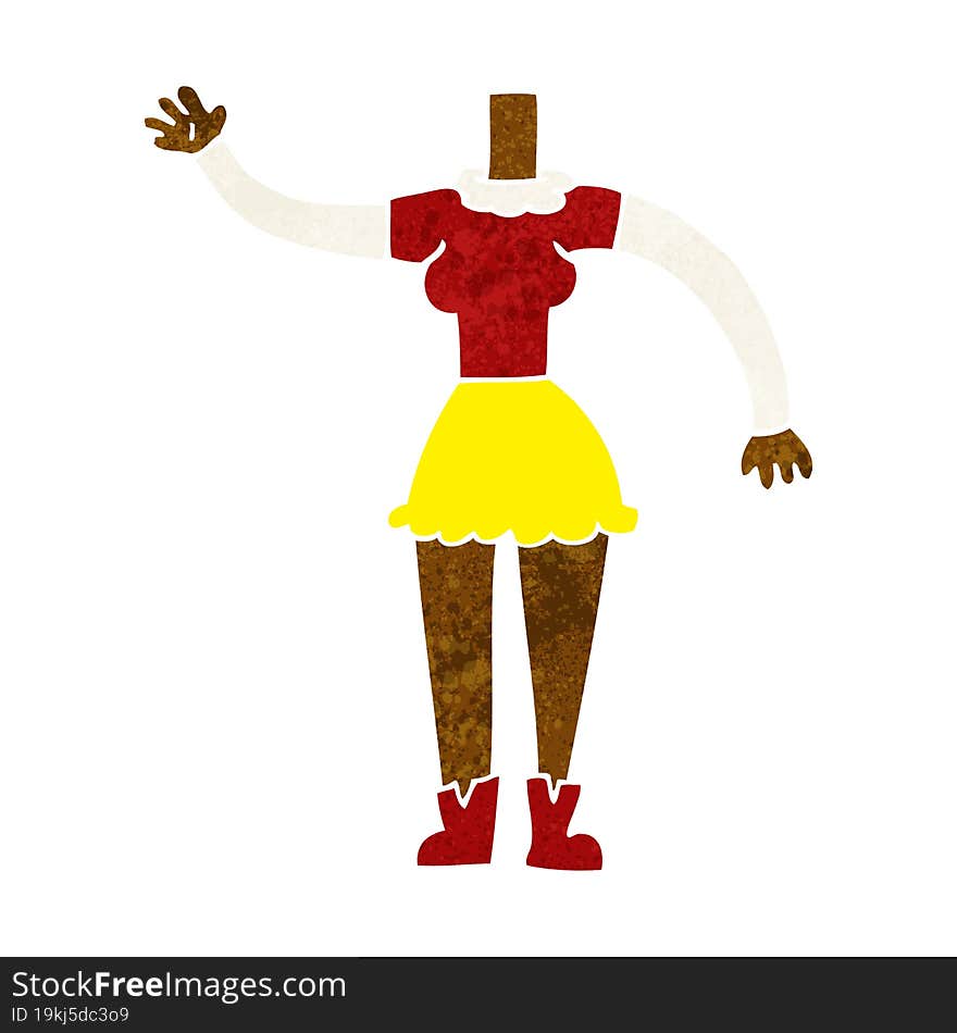 cartoon female body (add photos or mix and match cartoons