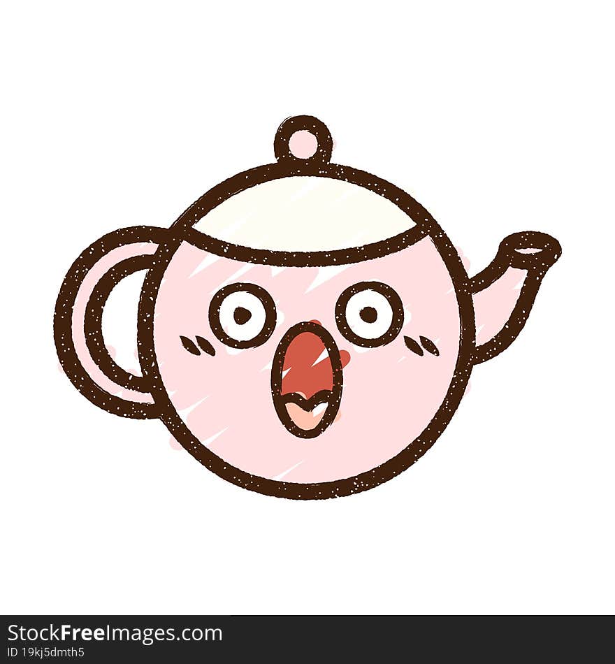 Teapot Chalk Drawing