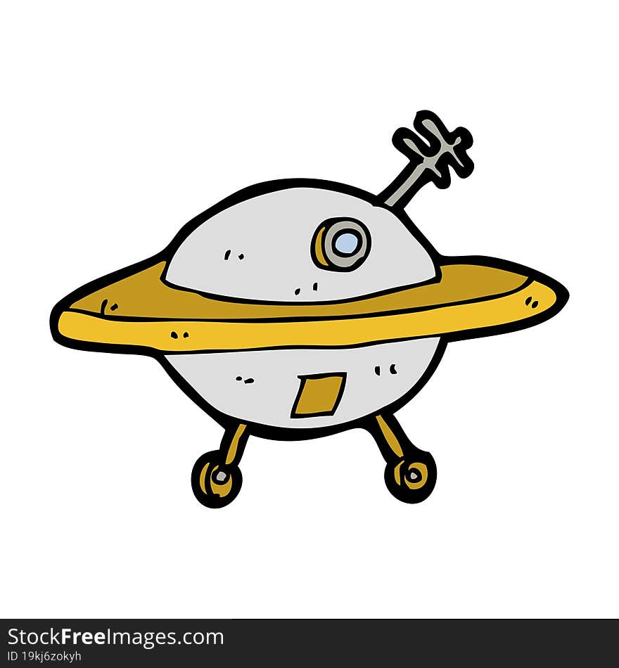 Cartoon Flying Saucer