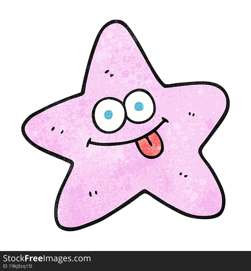 Textured Cartoon Starfish