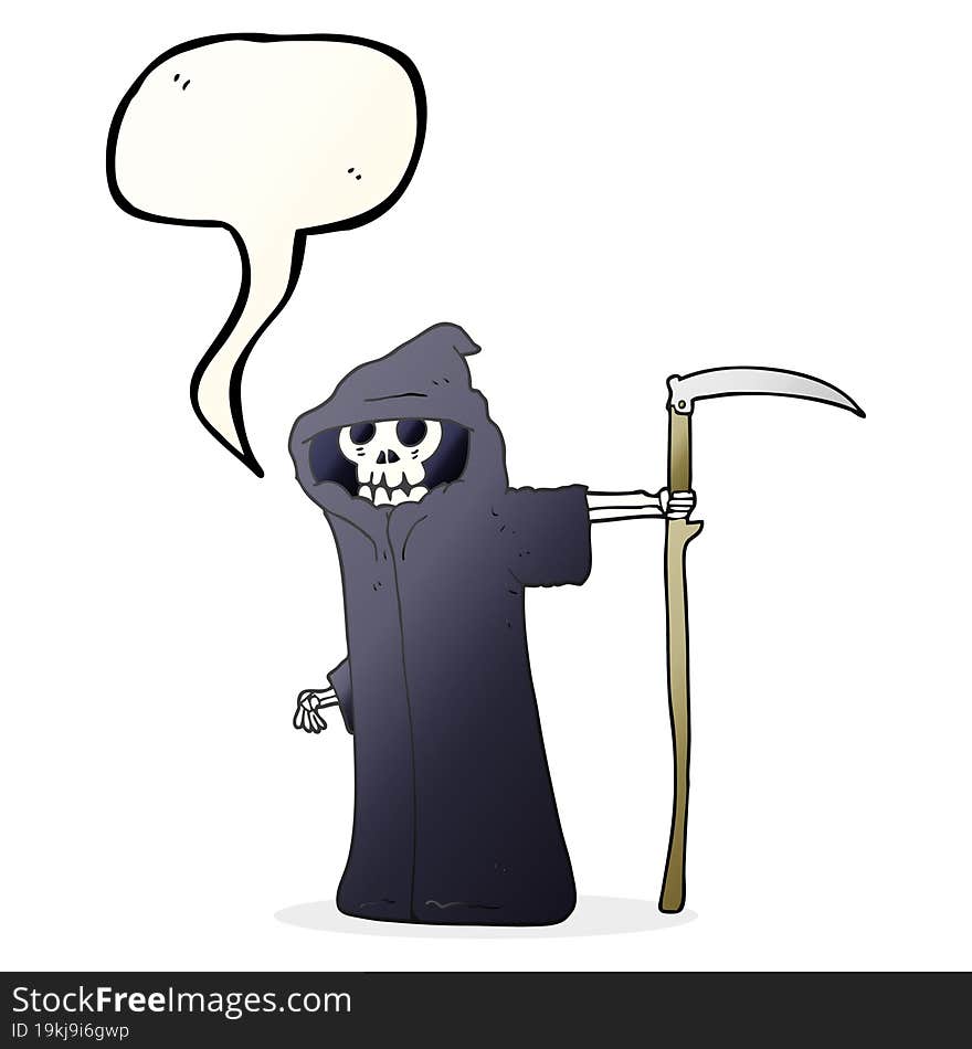 Speech Bubble Cartoon Death