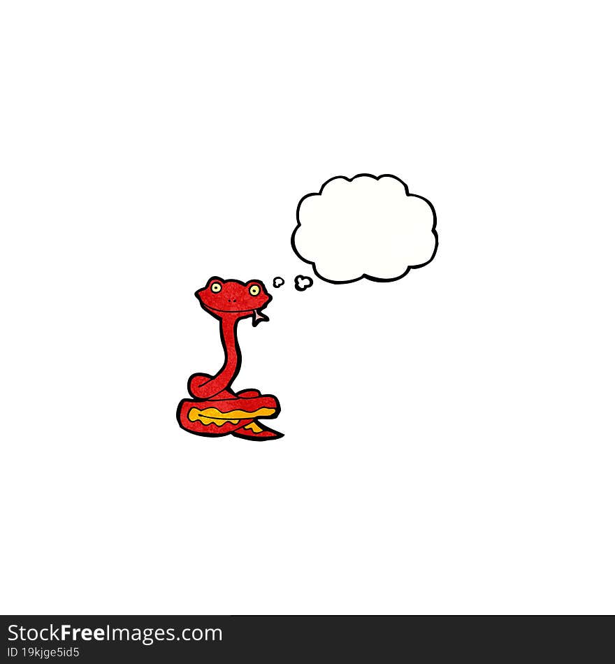 friendly snake cartoon